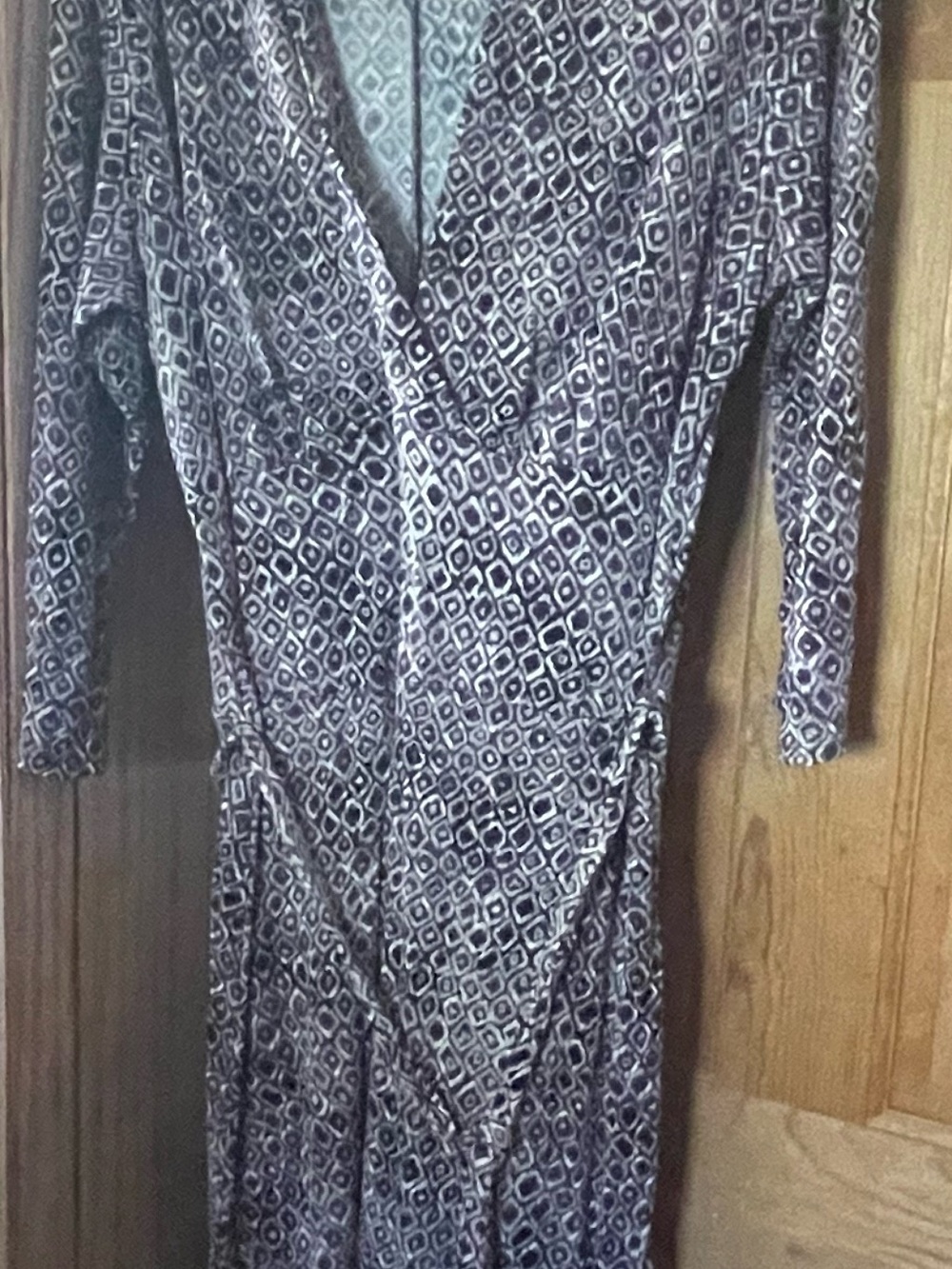 TALBOTS 2X PLUS SIZE GEOMETRIC PRINT MIDI DRESS 💜